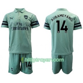 Billige Fotballdrakter Arsenal Aubameyang 14 Barn Tredjedraktsett 2018/19 Kortermet